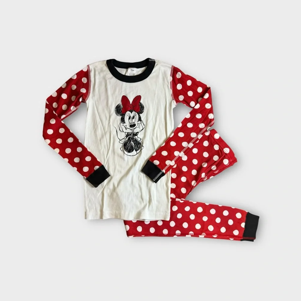 Hanna Andersson x Disney Minnie Mouse Red Polkadot Organic Pajamas